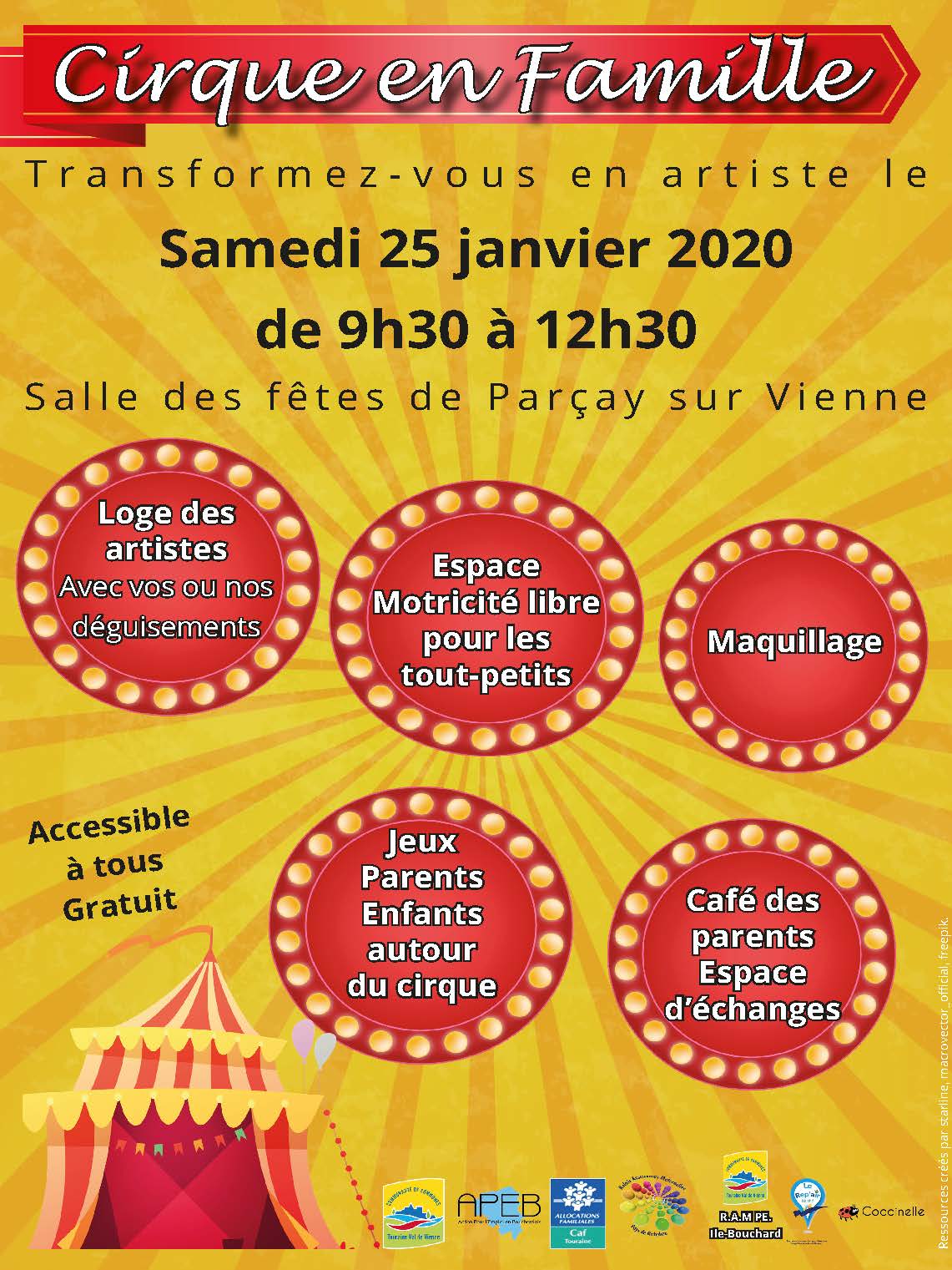 Cirque en Famille - 2020 | Touraine Val de Vienne Communauté de communes