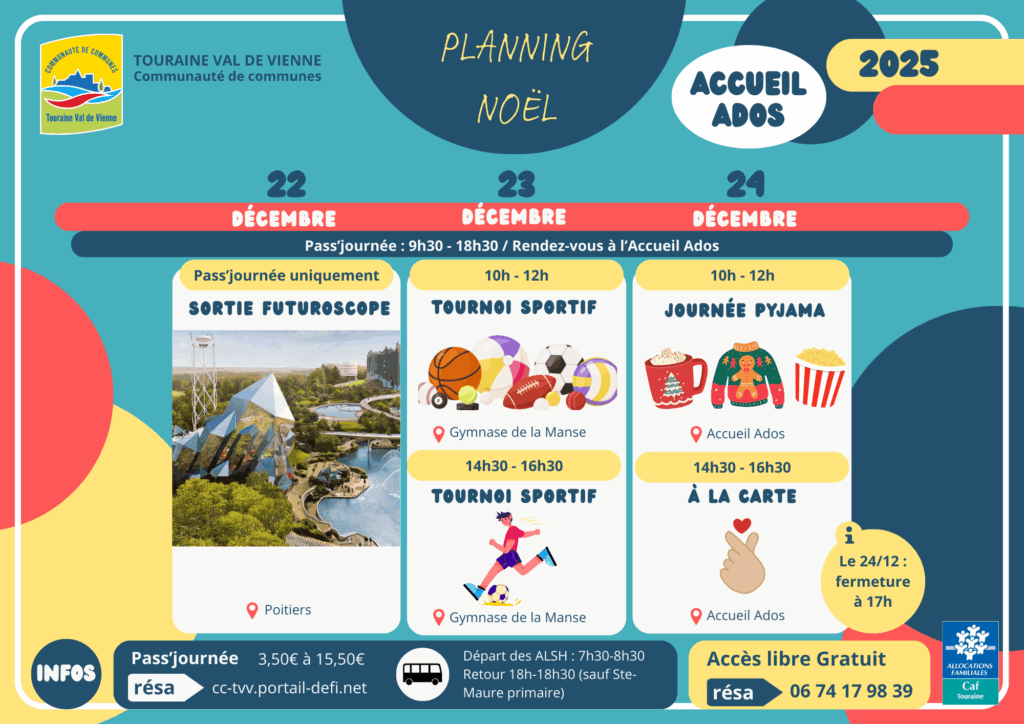 PLANNING ADOS NOEL